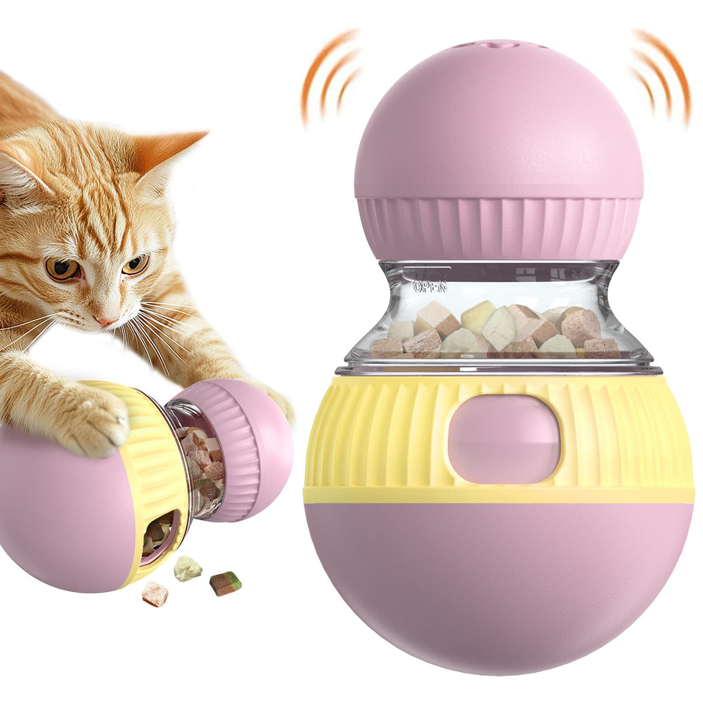 TLKNG Chat: double balle distributeur croquettes, stimule l'activité et l'enrichissement quotidien.