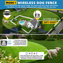 Collier TLKTL IPX7, imperméable, conçu pour les chiens actifs par tous les temps.
