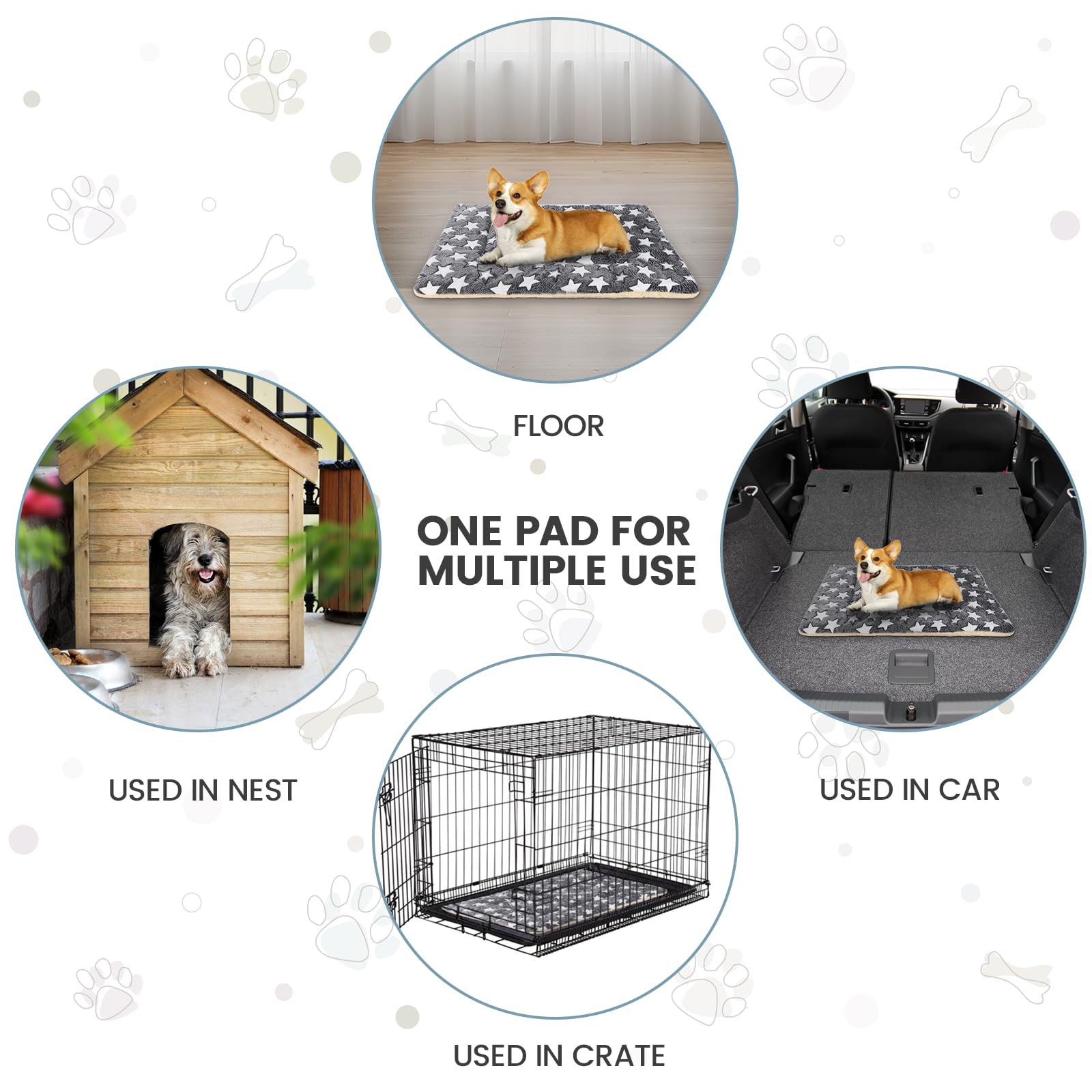 TMbsfatn boite-chien-douce parfaite dans une niche ou cage
