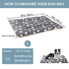 Revêtement en peluche TMbsfatn pour chien gris, toucher doux.