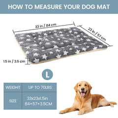 TMbsfatn tapis-box-chien gris, parfait dans une caisse ou cage