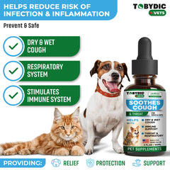 TOBYDIC étiquette-ingrédients-naturels, présente des herbes apaisantes pour le bien-être animal.