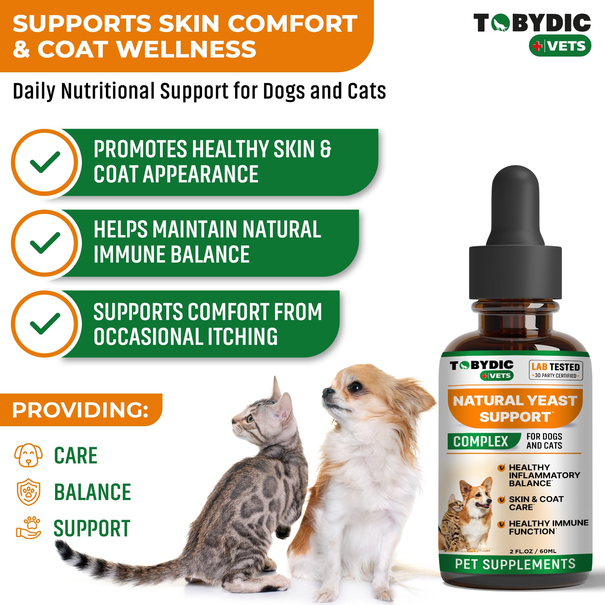 TOBYDIC gouttes pour oreilles et peau, réduction d'irritation