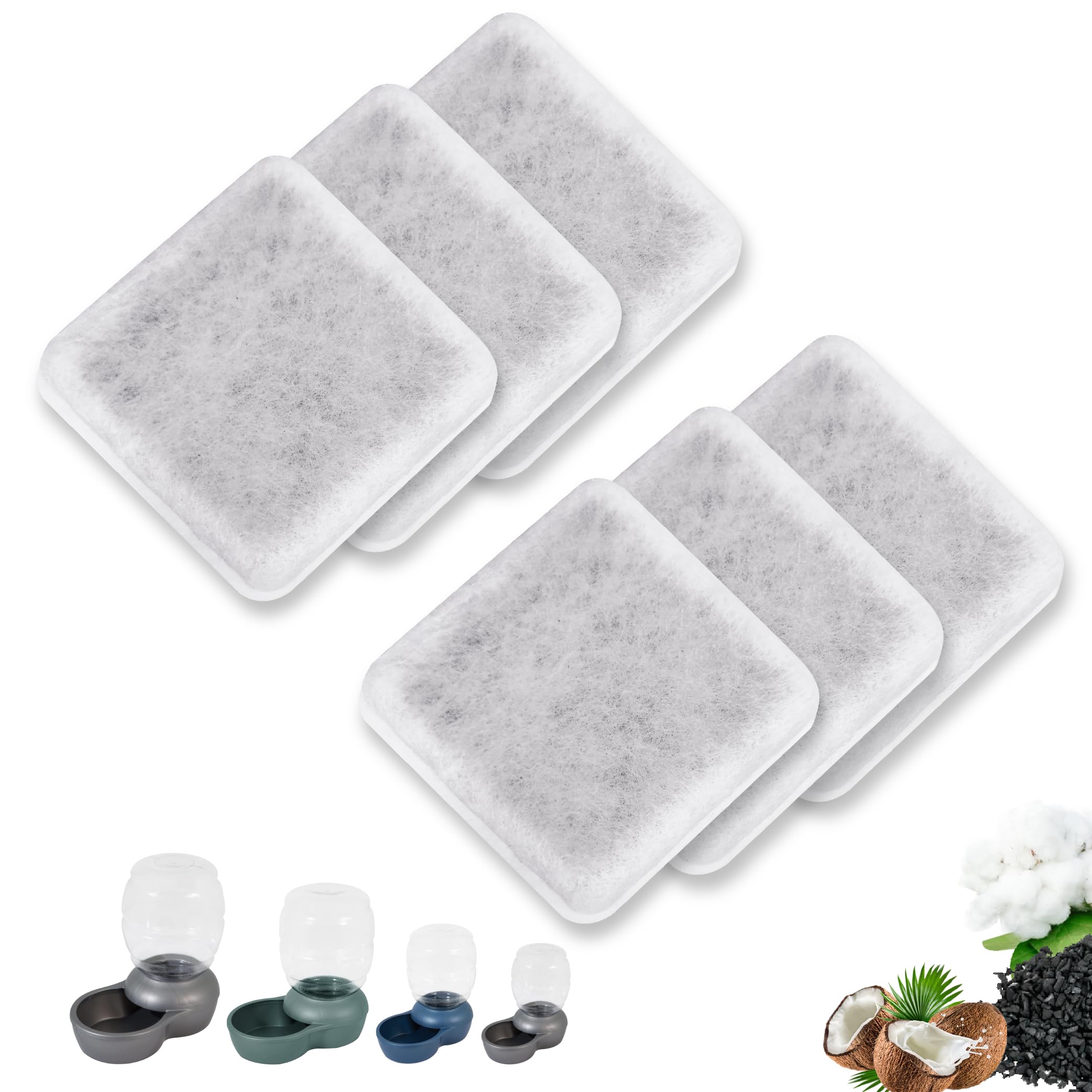 TOGGATH filtre charbon pour Petmate Replendish : eau plus fraîche et odeurs réduites.