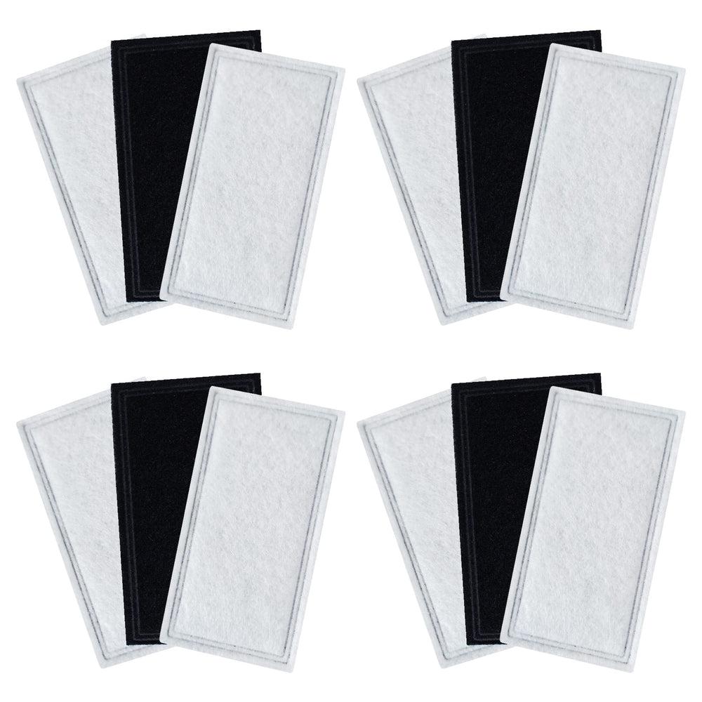 TOGGATH lot de 12 filtres carbone pour fontaine Pioneer Raindrop, filtration d’impuretés et cheveux.
