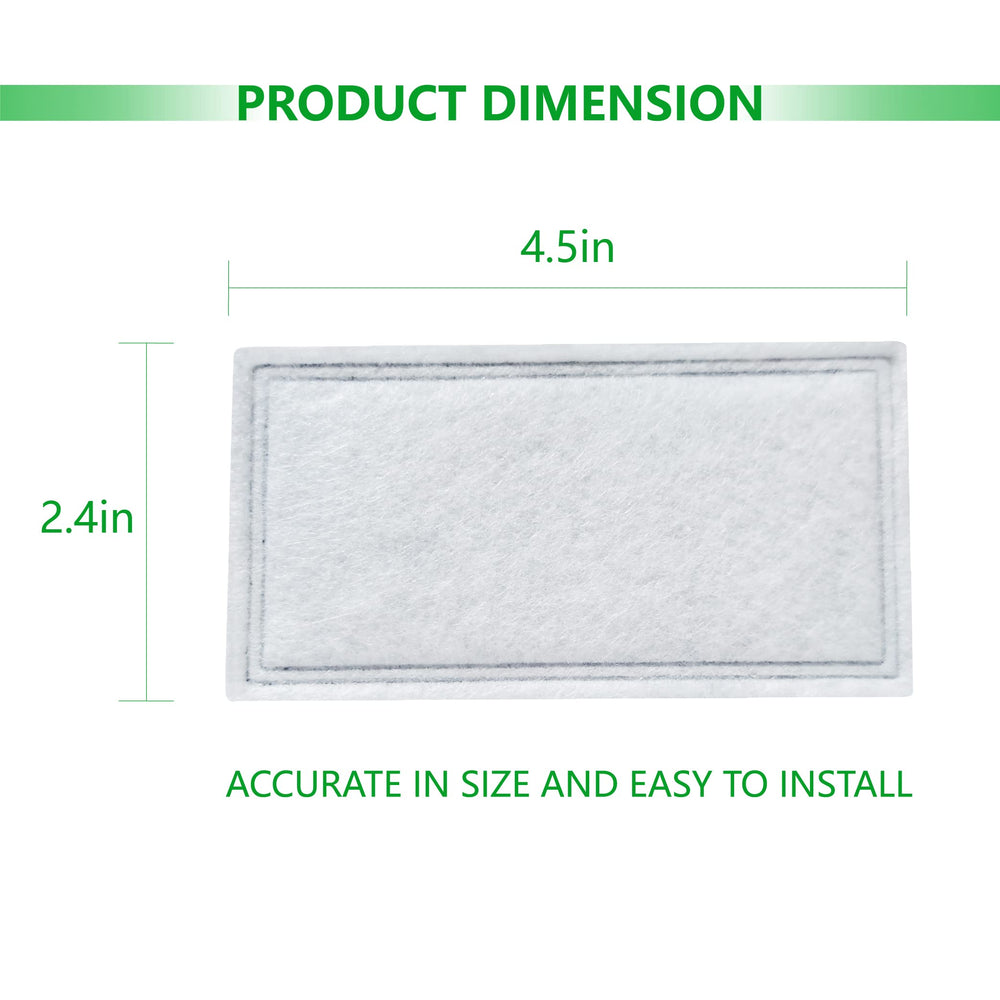 TOGGATH lot de 12 filtres carbone pour fontaine Pioneer Serenity, odeurs réduites et fraîcheur.