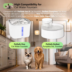 TOGGATH filtre charbon – fontaine chat, filtration de particules et métaux lourds.