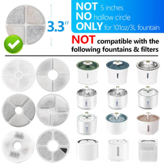 TOGGATH filtre fontaine chat filtration triple pour réduire odeurs et particules.