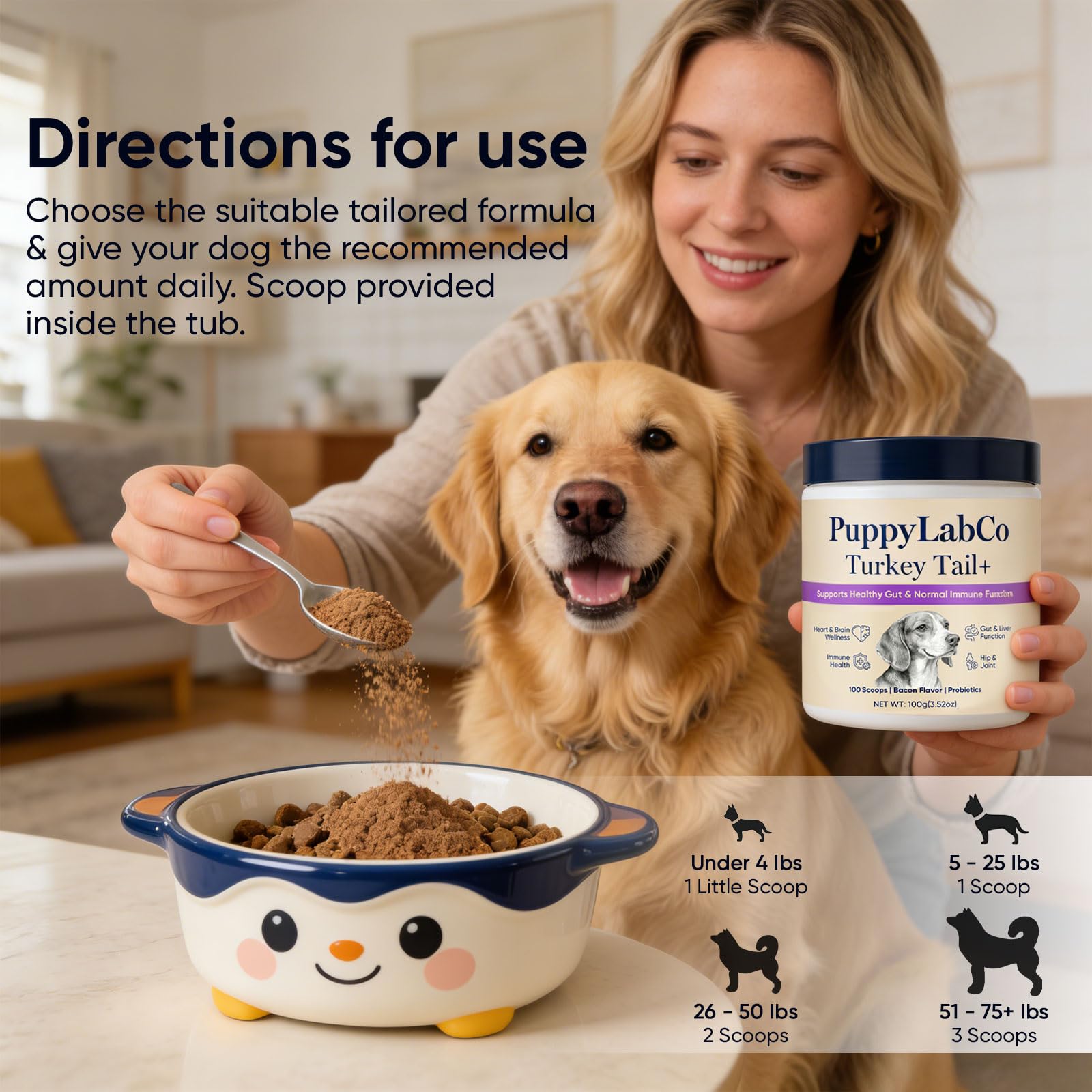 TOGOLIUN Puppylabco 100 dosettes: format pratique pour chiens