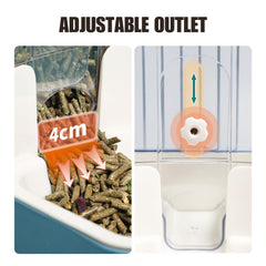 TOKAYIFE réservoir transparent, capacité visible et surveillance facile des aliments.