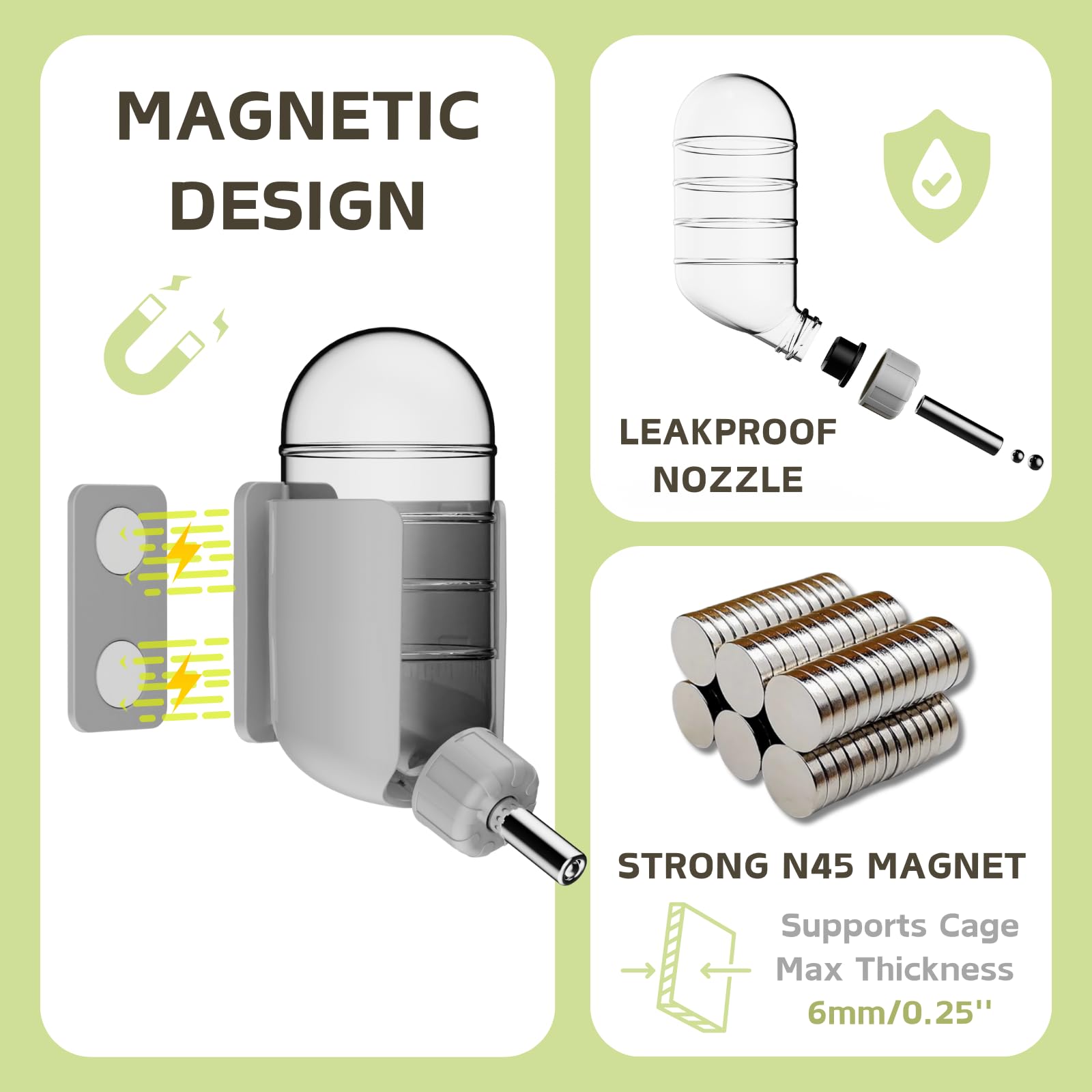 TOKAYIFE Support magnétique réglable pour positionnement flexible sans fuite.