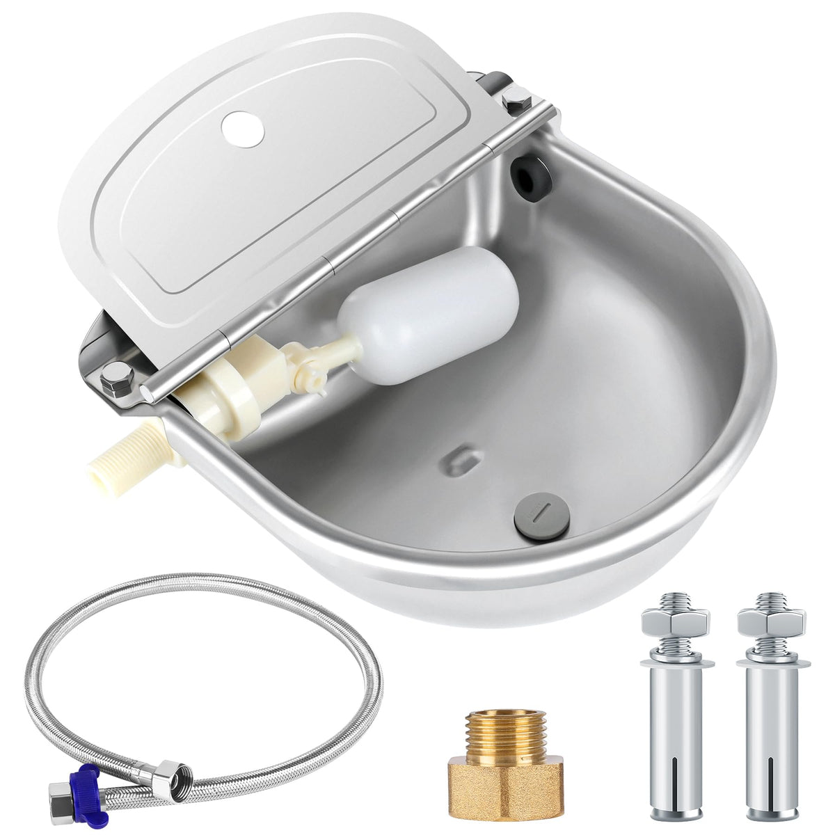 ToLanbbt bol-eau automatique inox, flotteur intégré pour eau constante