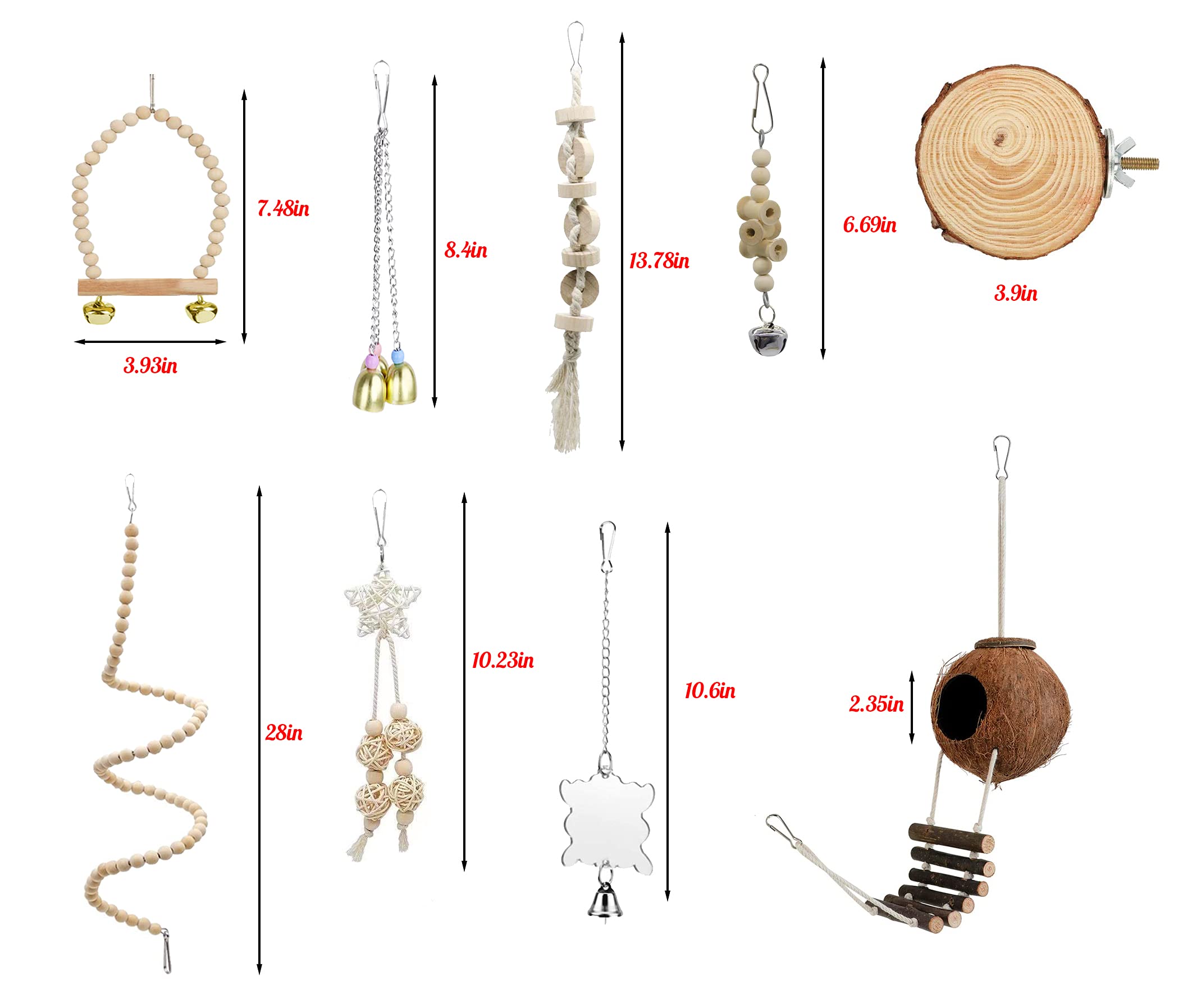 Jouet suspendu bois naturel Tolmiow 1, stimulation et mastication.