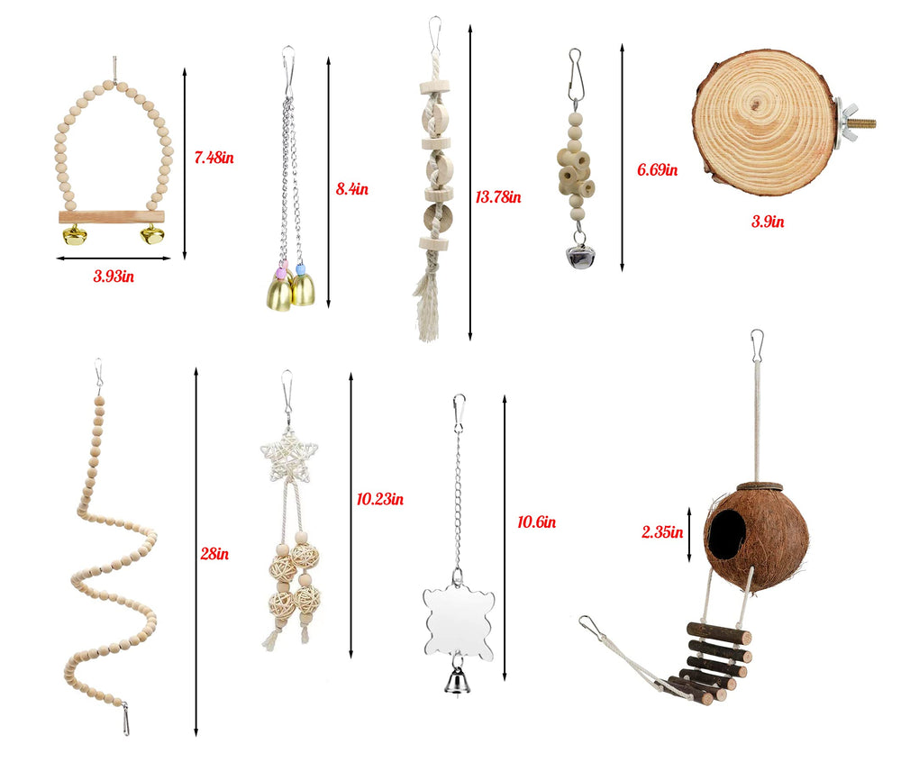 Jouet suspendu bois naturel Tolmiow 1, stimulation et mastication.