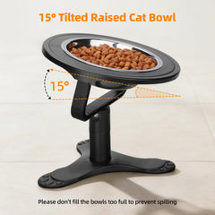 Tolopu bol élevé pour chat, hauteur 6 pouces, adapté aux chats adultes.
