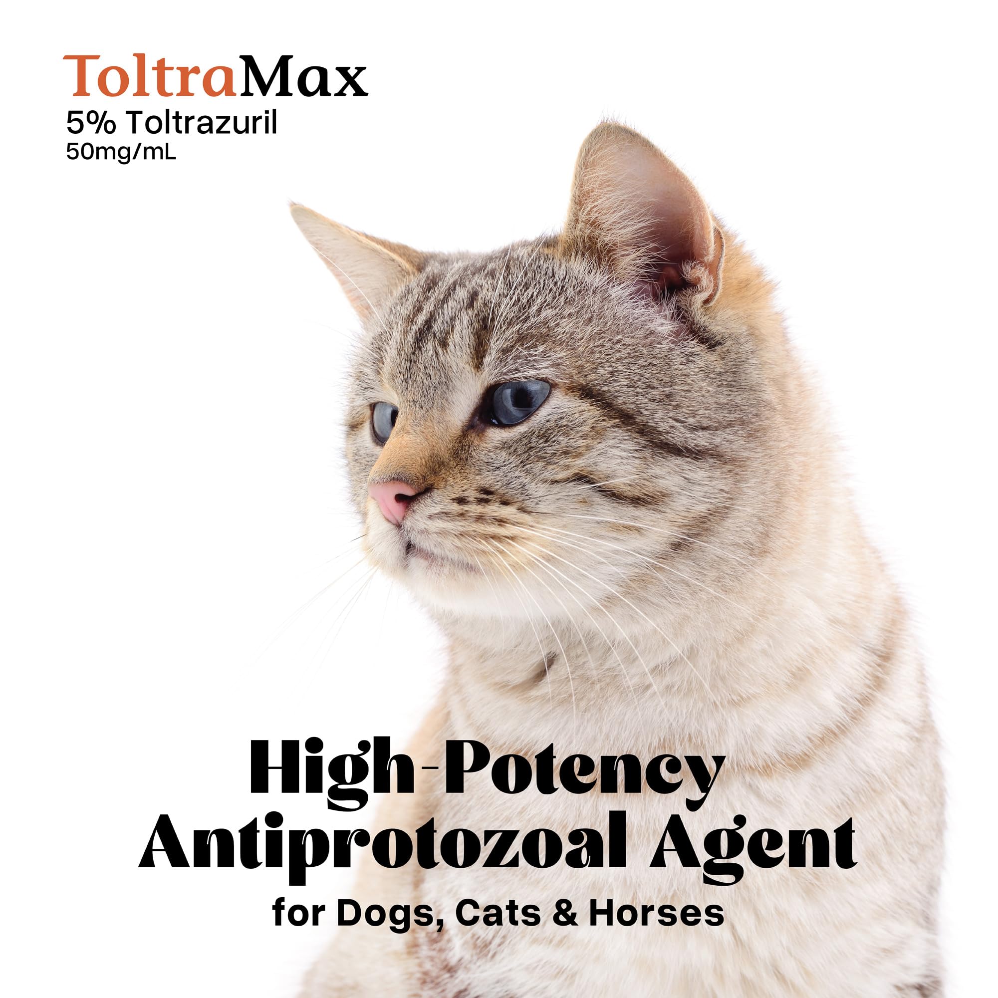 Emballage ToltraMax Toltrazuril 5.0% – flacon de 120 mL pratique.