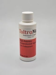 ToltraMax Toltrazuril 2.5% – flacon 60 ml prêt à l’administration.