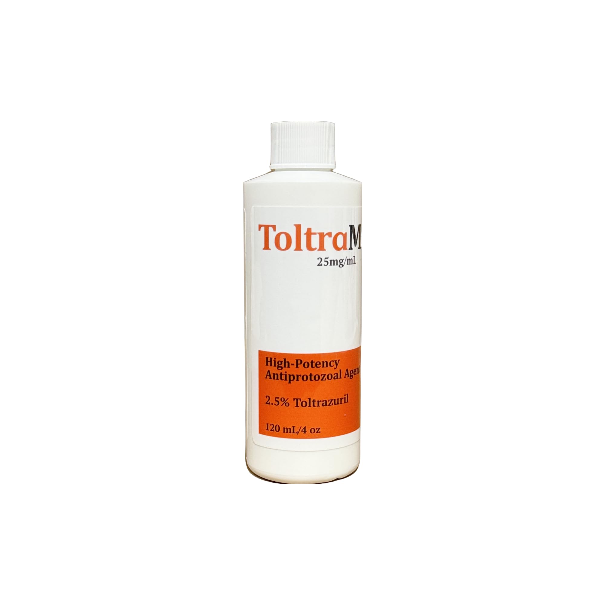 ToltraMax Toltrazuril 2,5% pour chevaux: flacon pratique et léger.