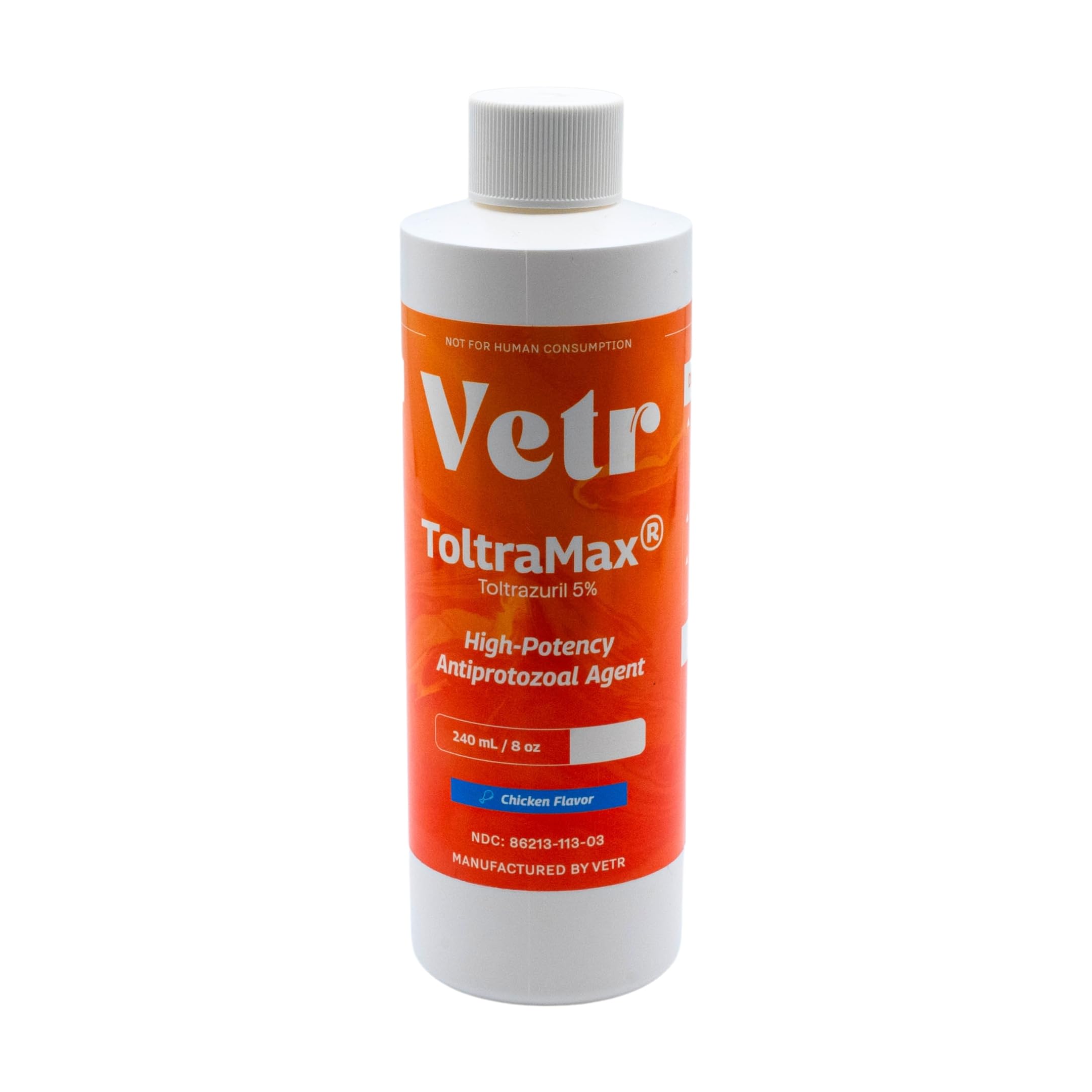 Toltramax Toltrazuril 5% pour chevaux, bouteille prête à l’emploi, administration simple.