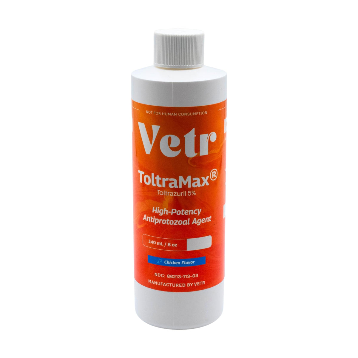Toltramax Toltrazuril 5% pour chevaux, bouteille prête à l’emploi, administration simple.