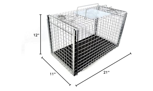 Tomahawk Live Trap 306NC2 bac amovible facilite le nettoyage après utilisation.