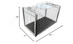 Tomahawk Live Trap 306NC2 bac amovible facilite le nettoyage après utilisation.