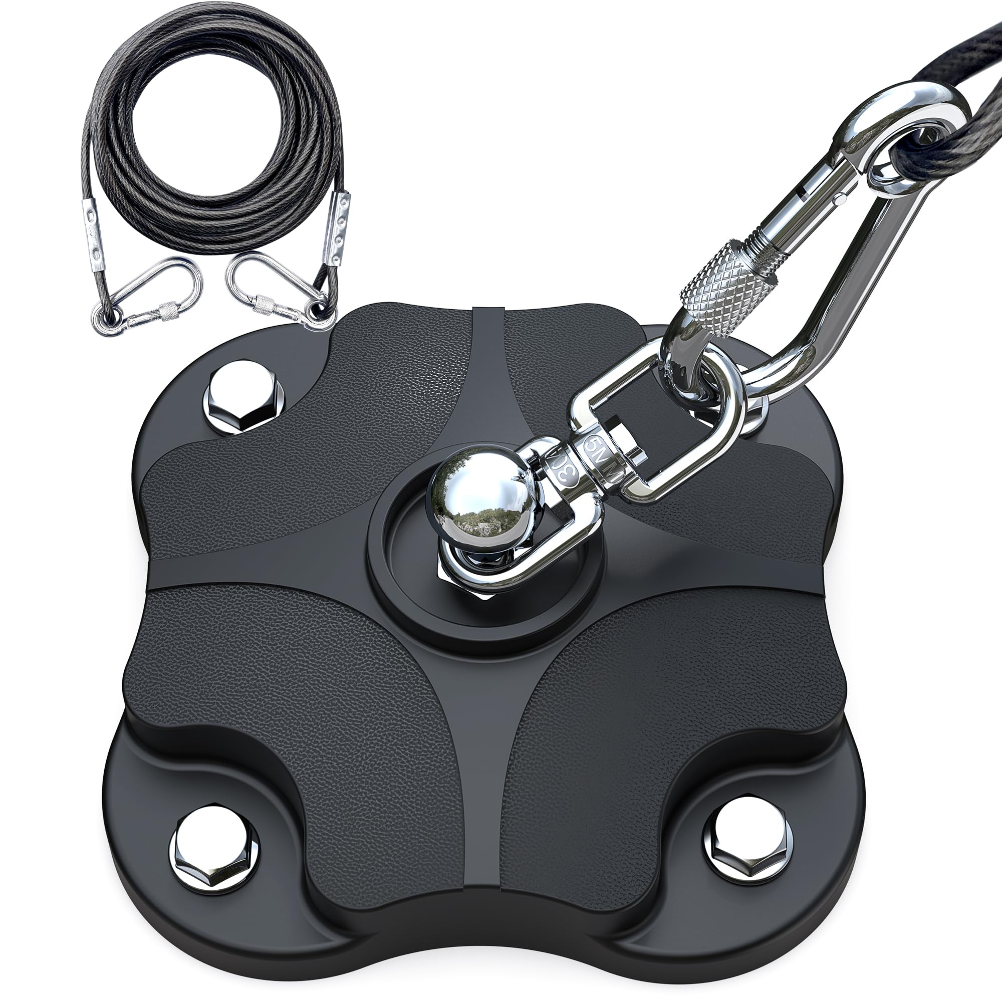 TOMBABY câble laisse chien 20ft pour liberté sécurisée sans emmêlement.