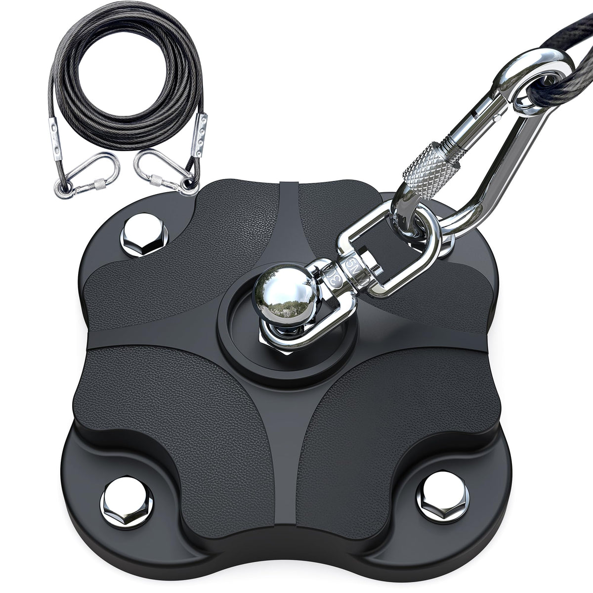 TOMBABY câble laisse chien 20ft pour liberté sécurisée sans emmêlement.