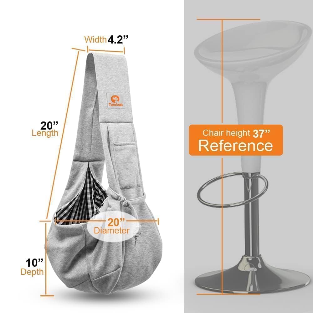 Tomkas poches frontales gris – rangement pratique et accessible