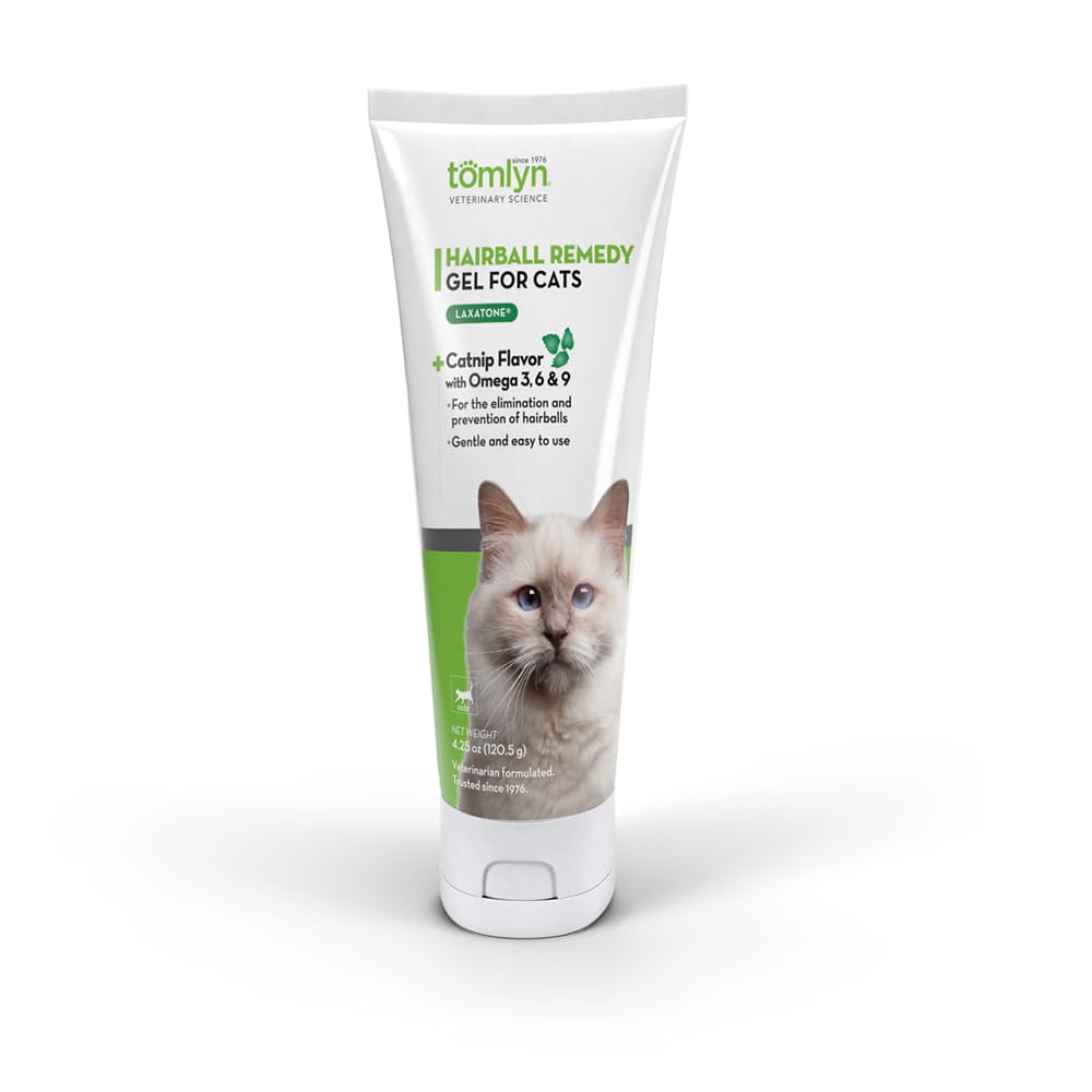 Tomlyn Laxatone Gel Chat Cataire – emballage pratique et facilement identifiable.