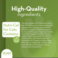 Tomlyn Nutri-Cal chat riches en omega pour peau et articulation.