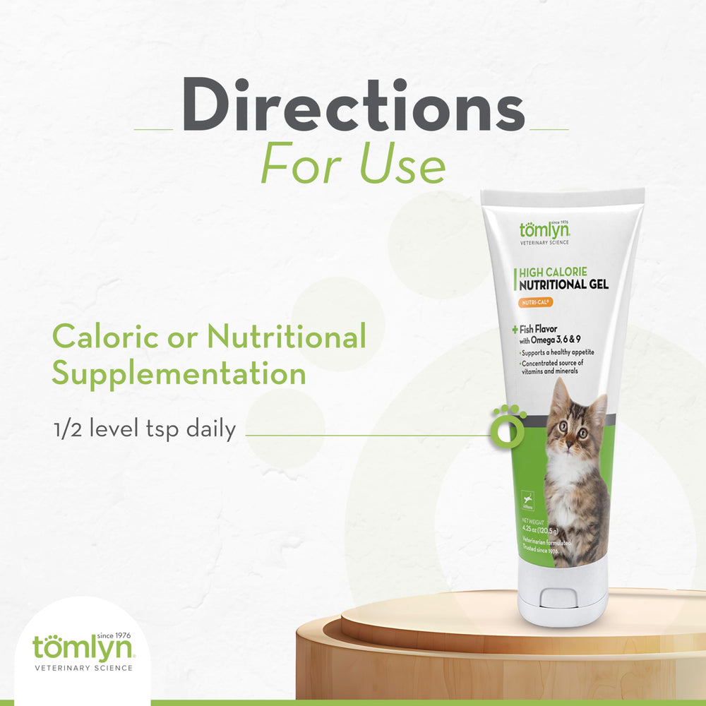 Tomlyn Nutri-Cal Gel Chat Facile Admin: administration pratique et rapide.