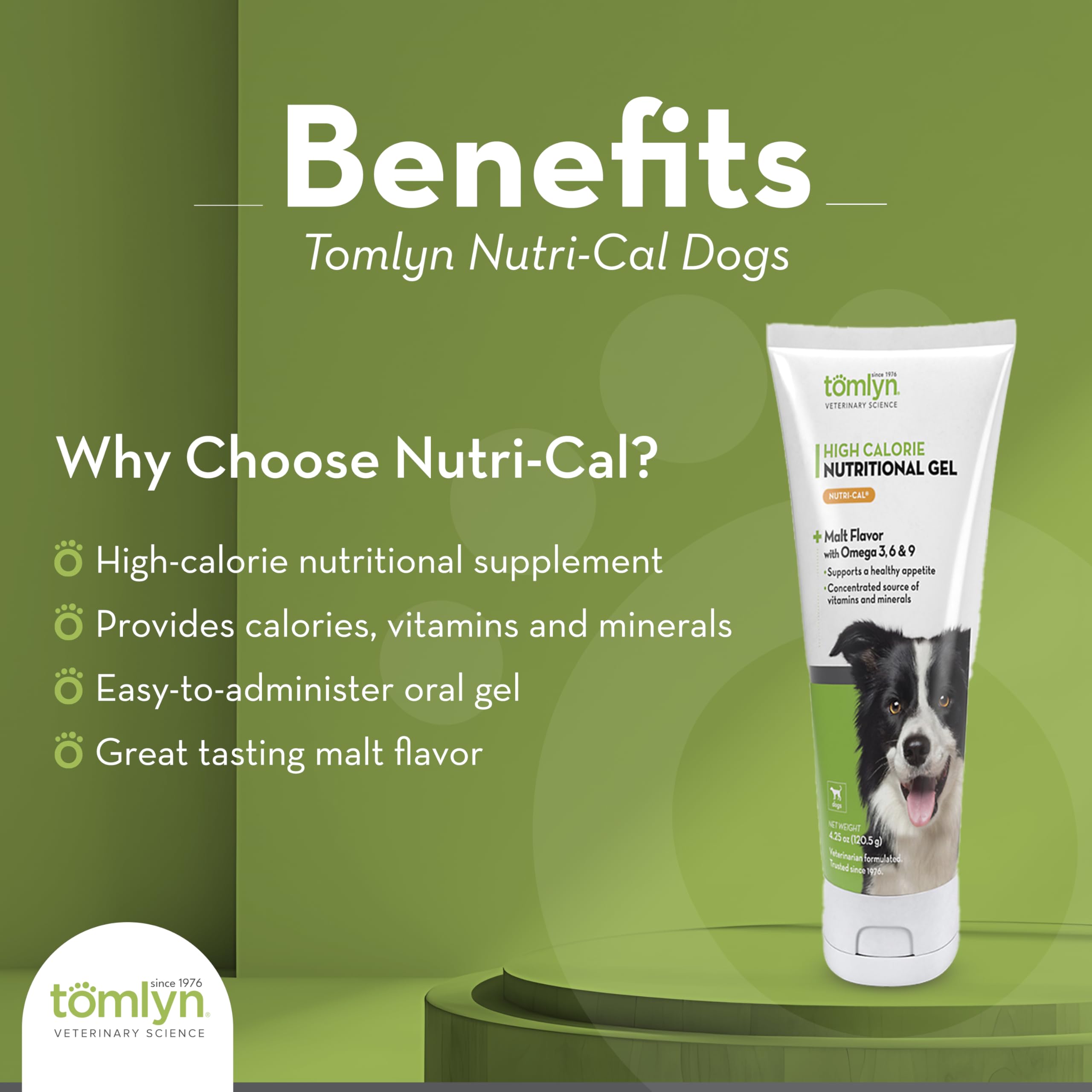 Tomlyn Nutri-Cal gel dose-cuillère, administration rapide pour chiens.