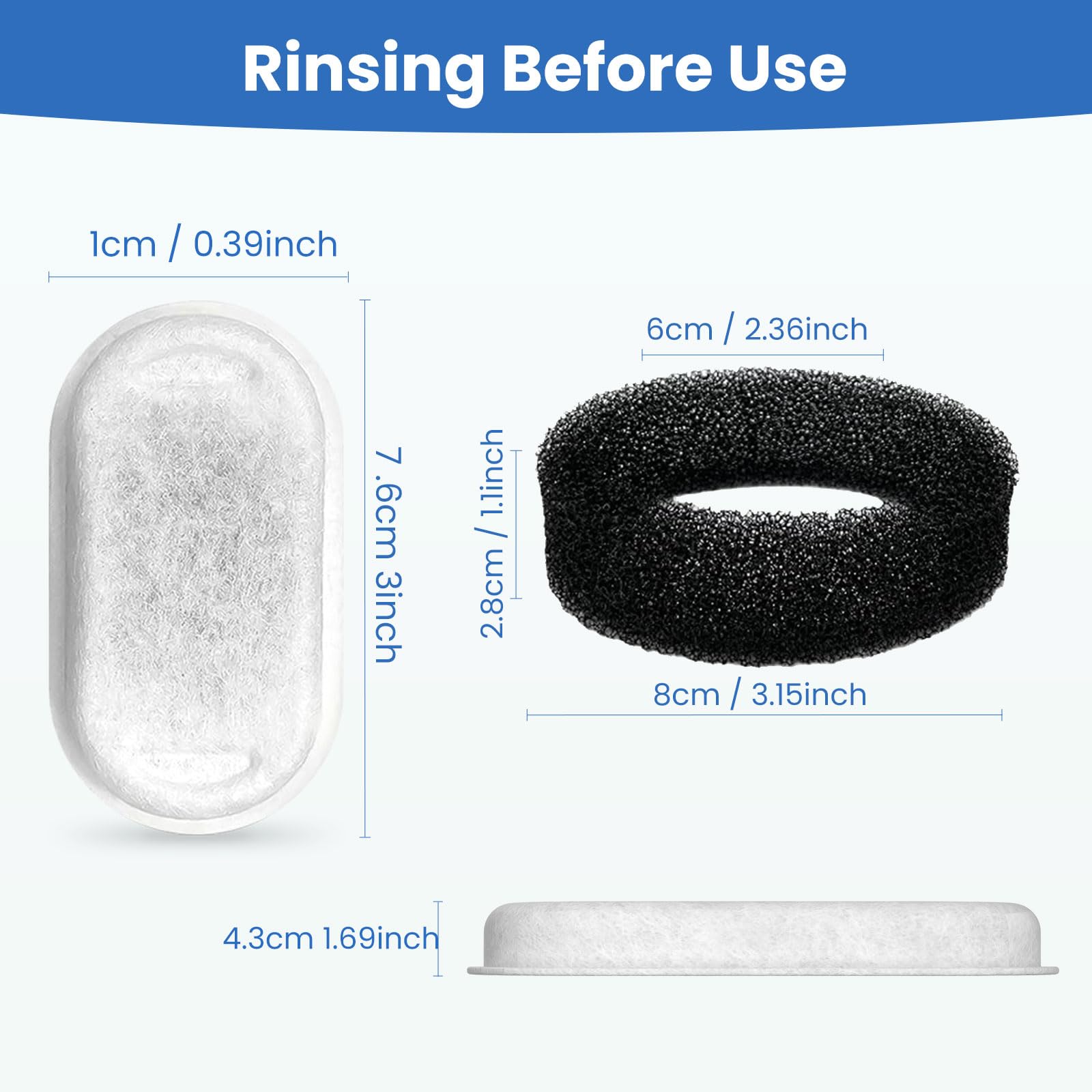 Pack de 24 filtres Tomxcute pour six mois d’utilisation régulière.