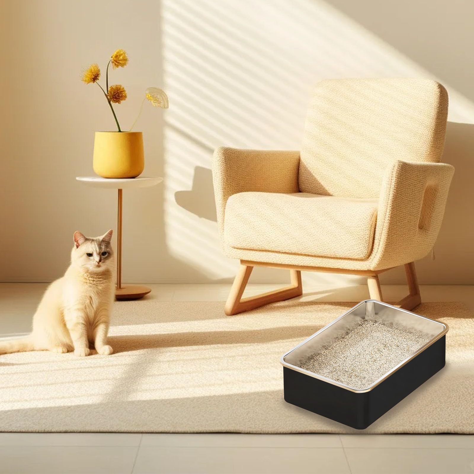 Noir élégant Tondid, s’intègre à tout intérieur.