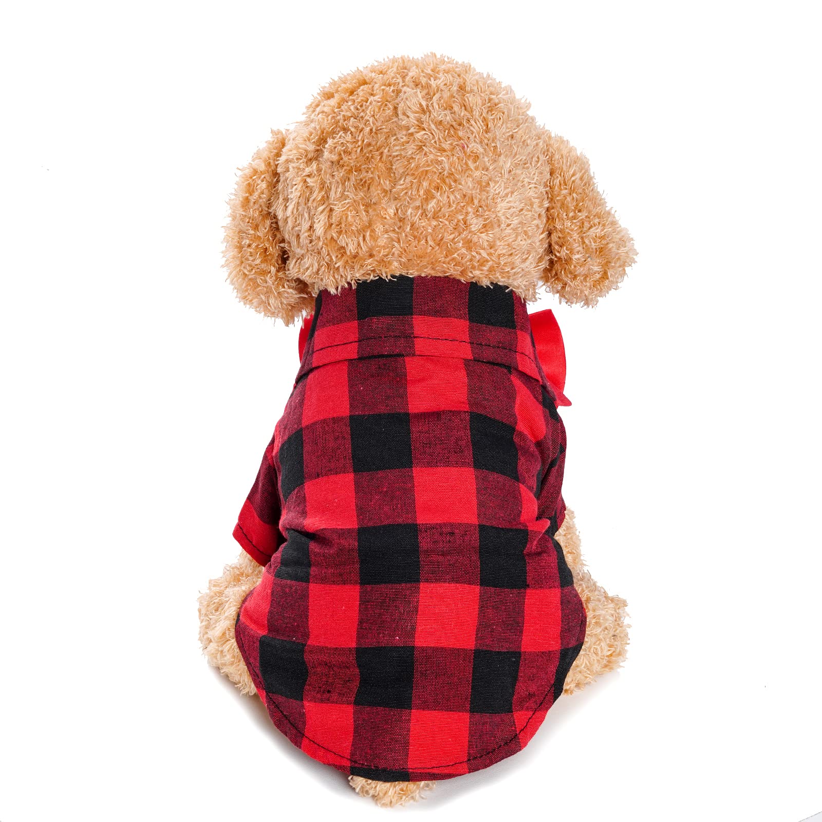 Tongcloud chemise plaid boutons devant, mise enfilage rapide.