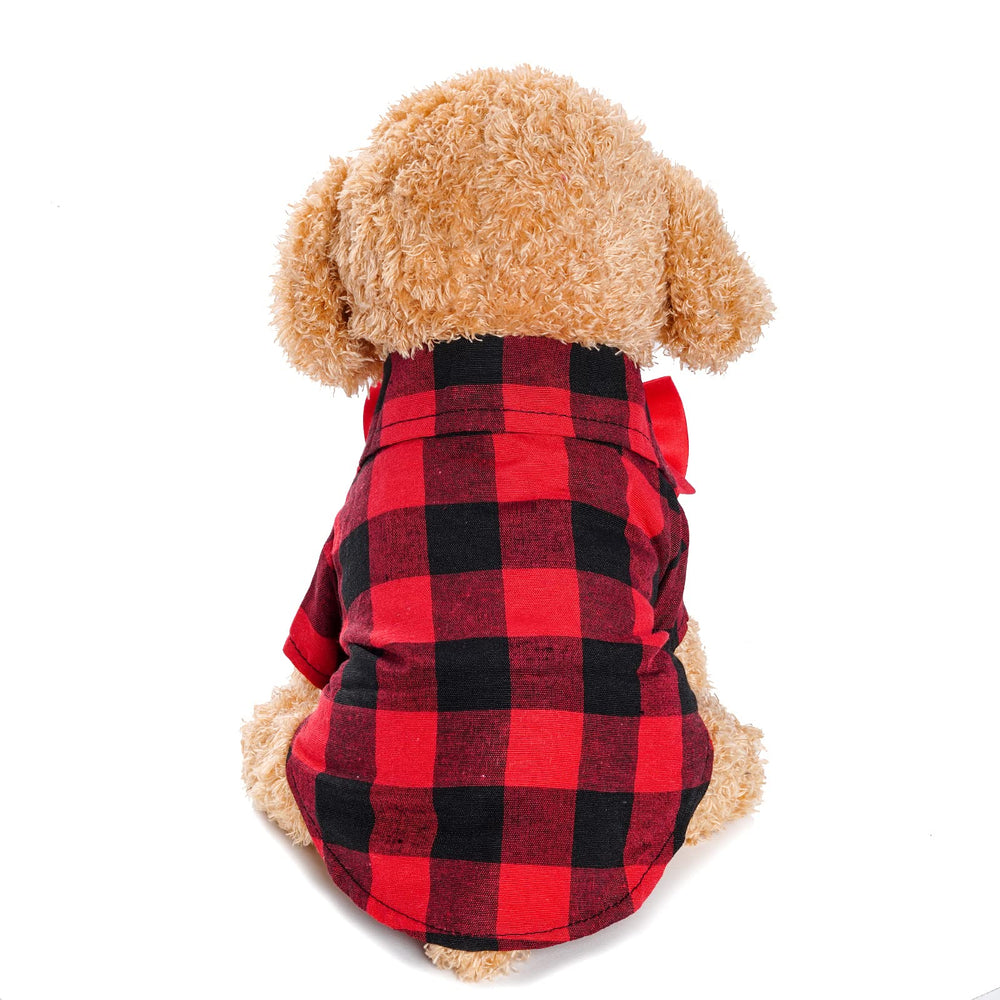 Ensemble Tongcloud plaid pour chien et chat de taille moyenne.