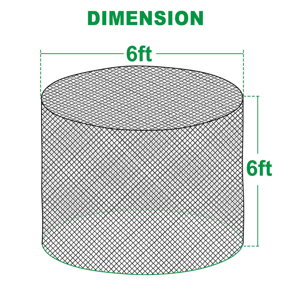 TONGMO filet-foin-rond-durable: résistance en intérieur et extérieur.