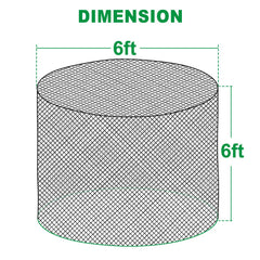 TONGMO filet-foin-rond-durable: résistance en intérieur et extérieur.