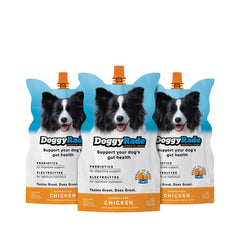 Tonisity DoggyRade, poche fermable au goût poulet, hydratation pratique lors des sorties.