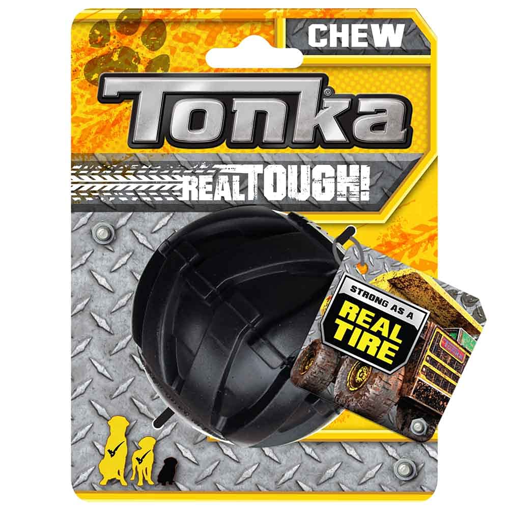 Tonka Axle Tread 7po avec nourrisseur intégré, stimule l’activité.
