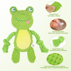 Peluche interactive TONYFY Grenouille verte, amuse et apaise lors des jeux