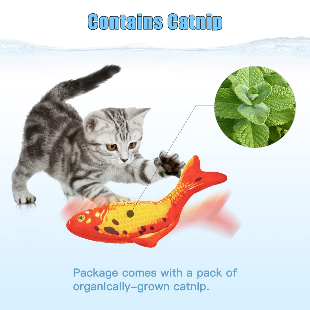 TOOGE poisson-jouet-interactif, ensemble stimulant pour chats et chiens