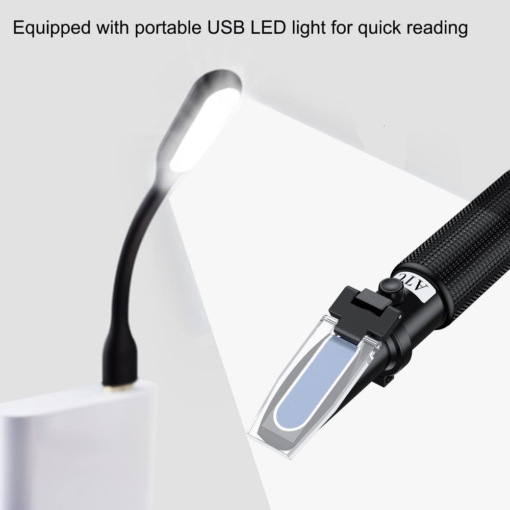 Coffret rigide et lampe LED USB inclus pour calibrage et transport