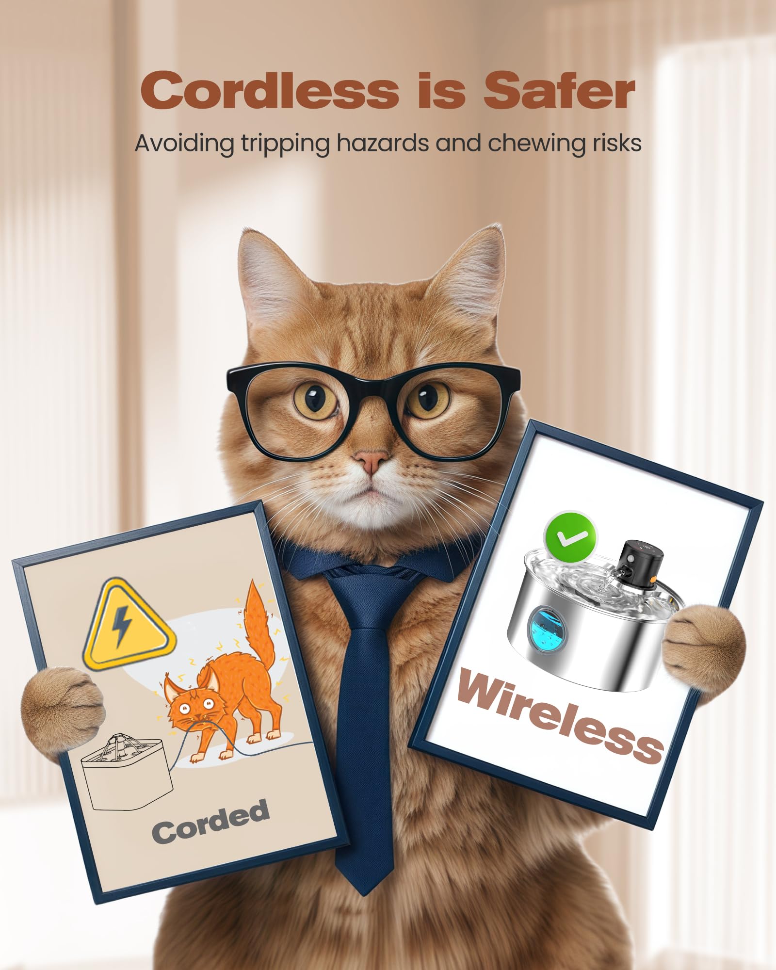TOONIOOS fontaine chat – batterie 4000 mAh pour autonomie longue