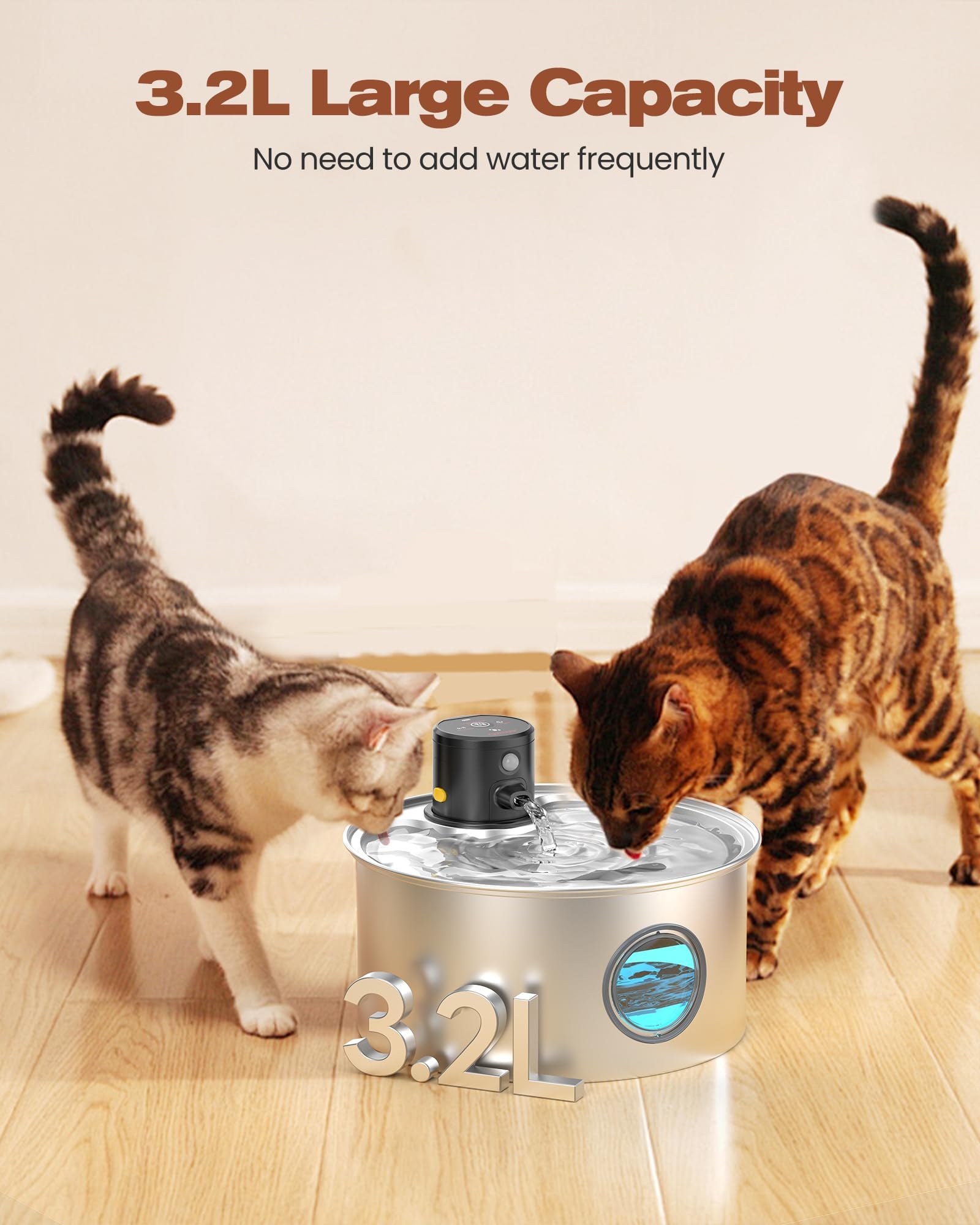 TOONIOOS fontaine chat – fonctionnement silencieux ≤ 25 dB