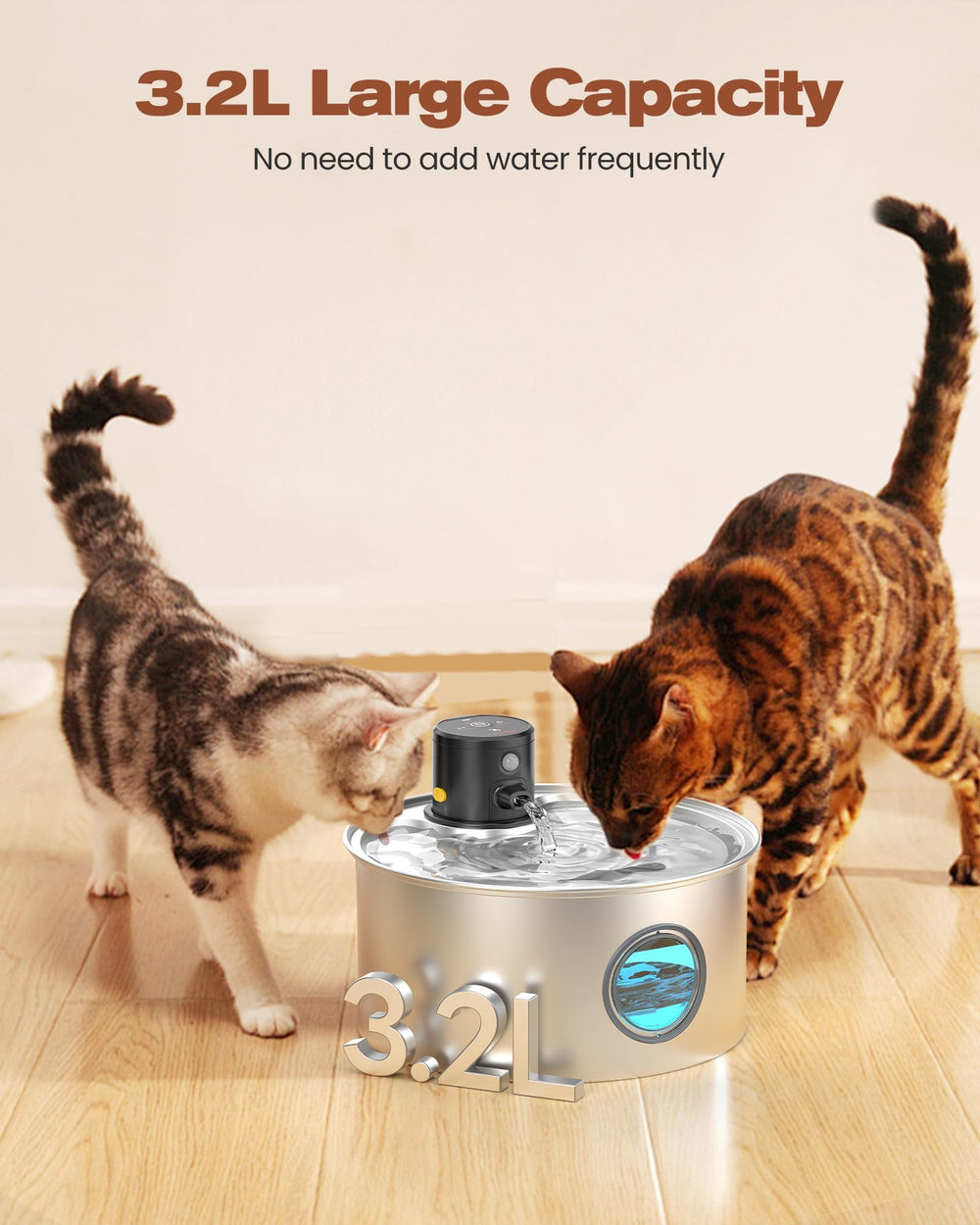 TOONIOOS fontaine chat – fonctionnement silencieux ≤ 25 dB