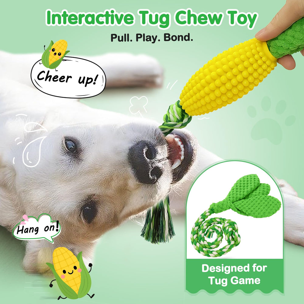 TOOPTATE – cadeau parfait pour chien, jouet en maïs durable et ludique.