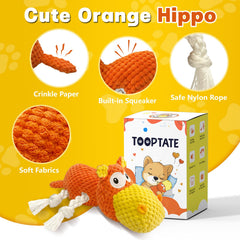 TOOPTATE jouet chien corde nylon pour jeux robustes et mordillage sécurisé.