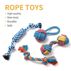 Toozey jouets mordillage corde durable: parfait pour mâcher et apaiser les gencives